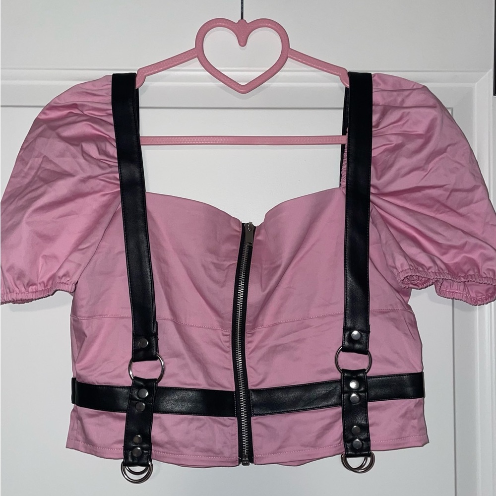 *SOLD OUT* No Tears Tonight Harness Crop Top - Picture 3 of 7